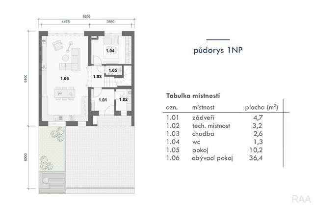 půdorys 1.NP [5/22]